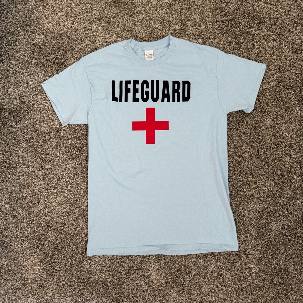 Lifeguard Graphic T-Shirt - Light Blue